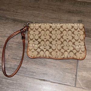 Coach mini wristlet